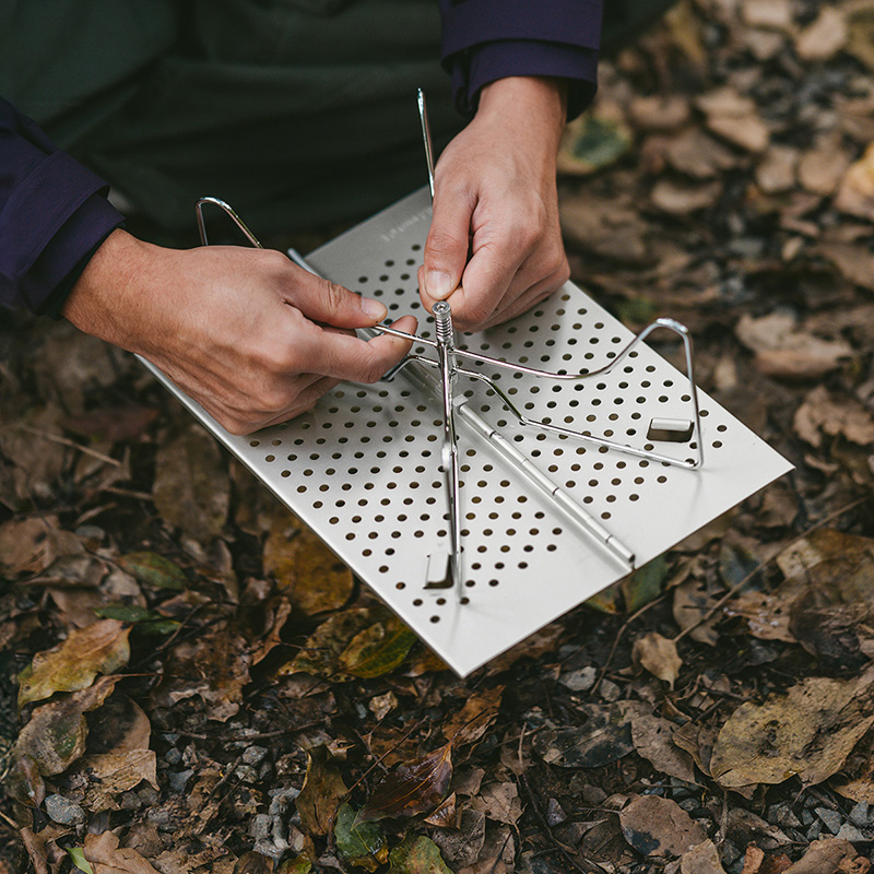 Naturehike ultraľahký skladací stolík X01 MINI - 300g - čierny